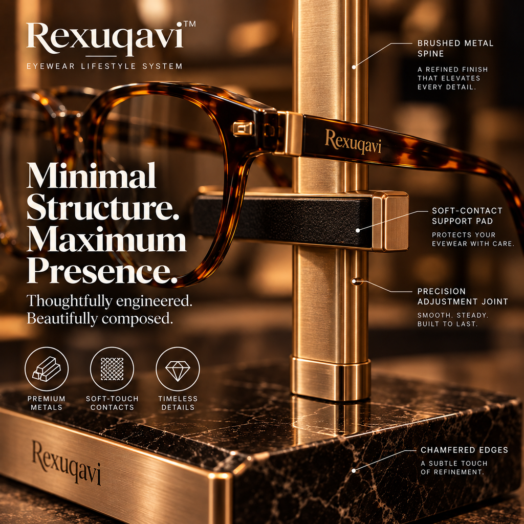Rexuqavi™ Eyewear Architecture Stand