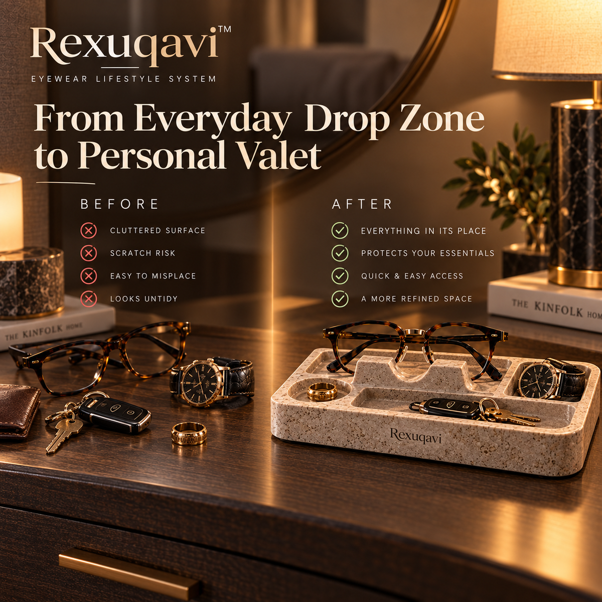 Rexuqavi™ Optical Valet Stone