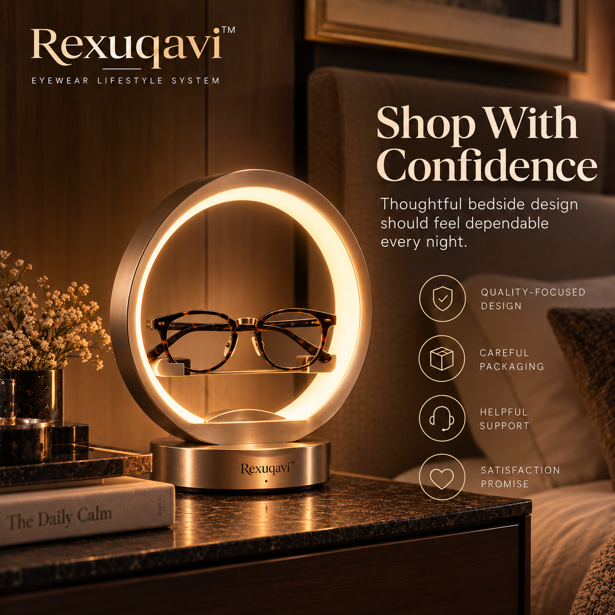 Rexuqavi™ Bedside Eyewear Halo