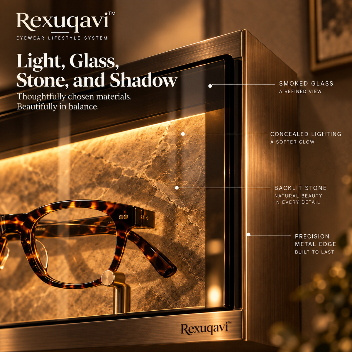 Rexuqavi™ Eyewear Shadow Box