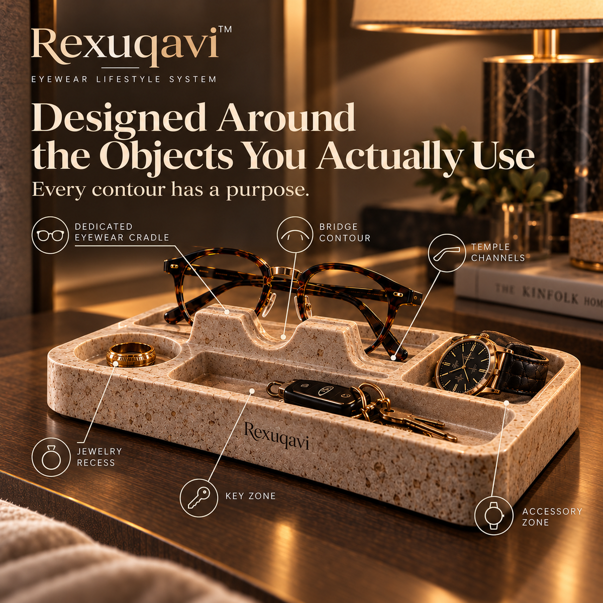 Rexuqavi™ Optical Valet Stone