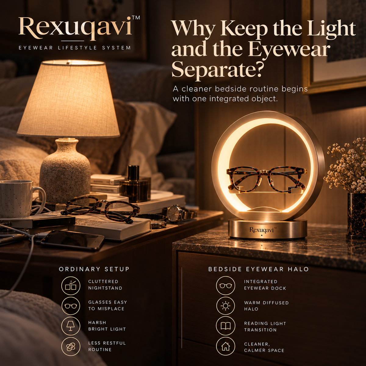 Rexuqavi™ Bedside Eyewear Halo