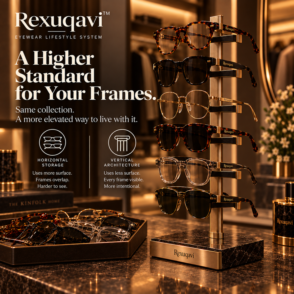 Rexuqavi™ Eyewear Architecture Stand