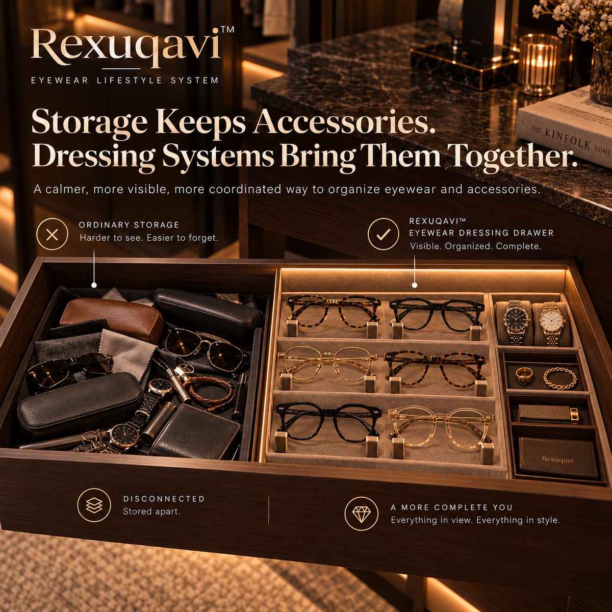 Rexuqavi™ Eyewear Dressing Drawer
